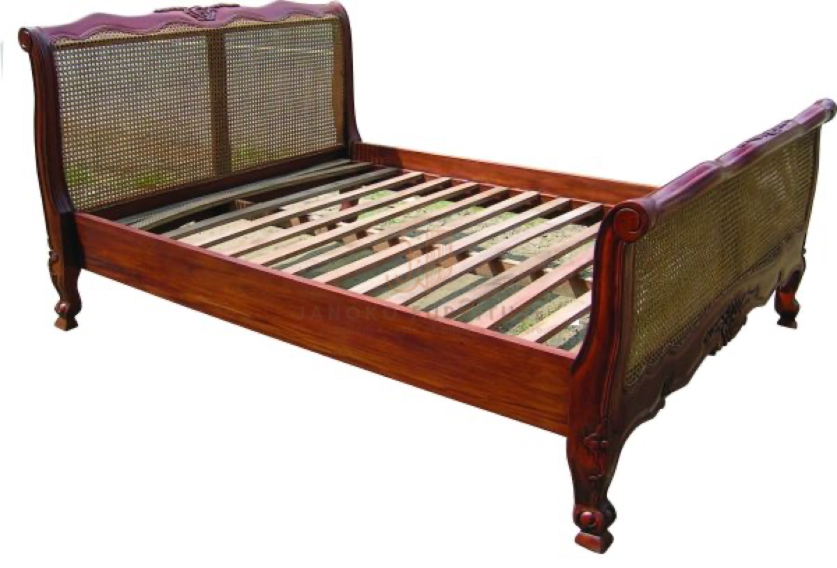 Louis Cane Bed janoko furniture