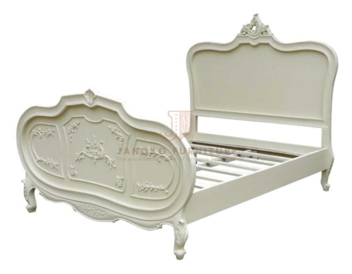 Bed White Antique Furniture