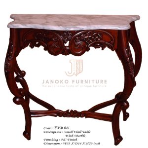 Small Wall Table with Marble Janoko Furniture