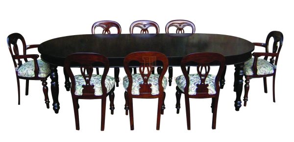 Flute Leg Dining Table