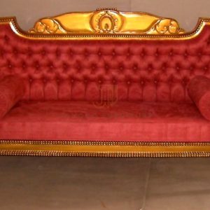 Red Gold Chairs Furniture Janoko